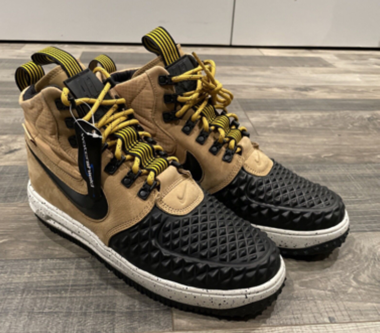 Detailed Look at the Nike Lunar LF1 Air Force 1 Duckboot ’17 Metallic Black Tan