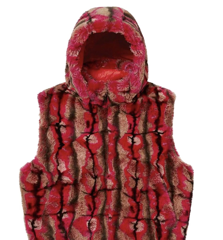 Redefining Streetwear: The Supreme Faux Fur Hooded Vest in ‘Red’