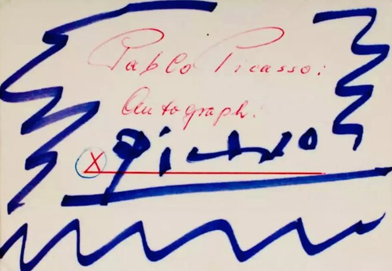 Pablo Picasso’s Auto Doodle (1950)