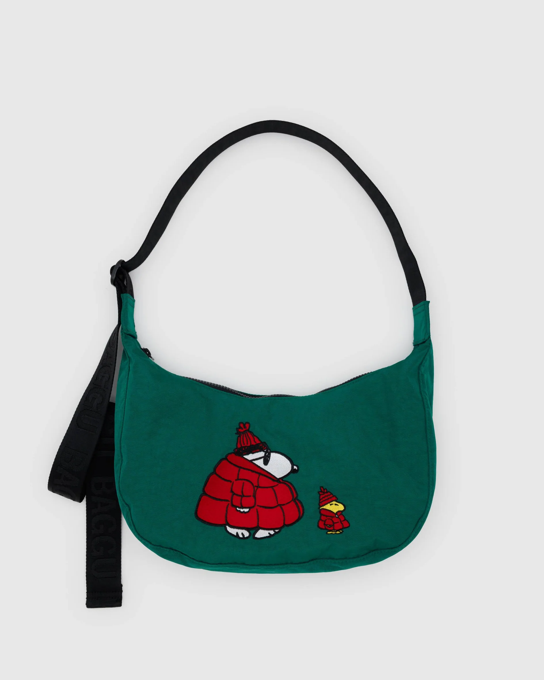 Baggu: Medium Nylon Crescent Bag “Peanuts” Collection