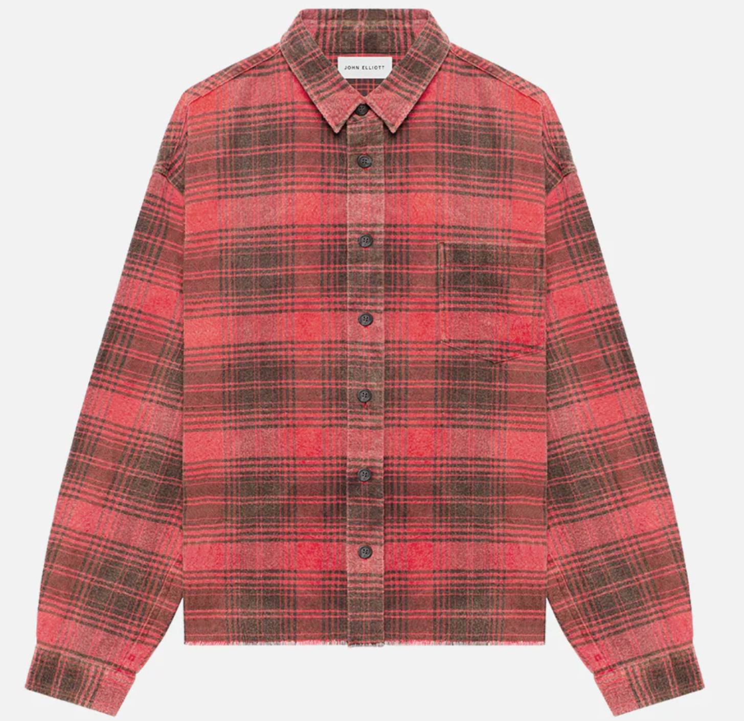 John Elliott Hemi Oversized Shirt in Paloma Check