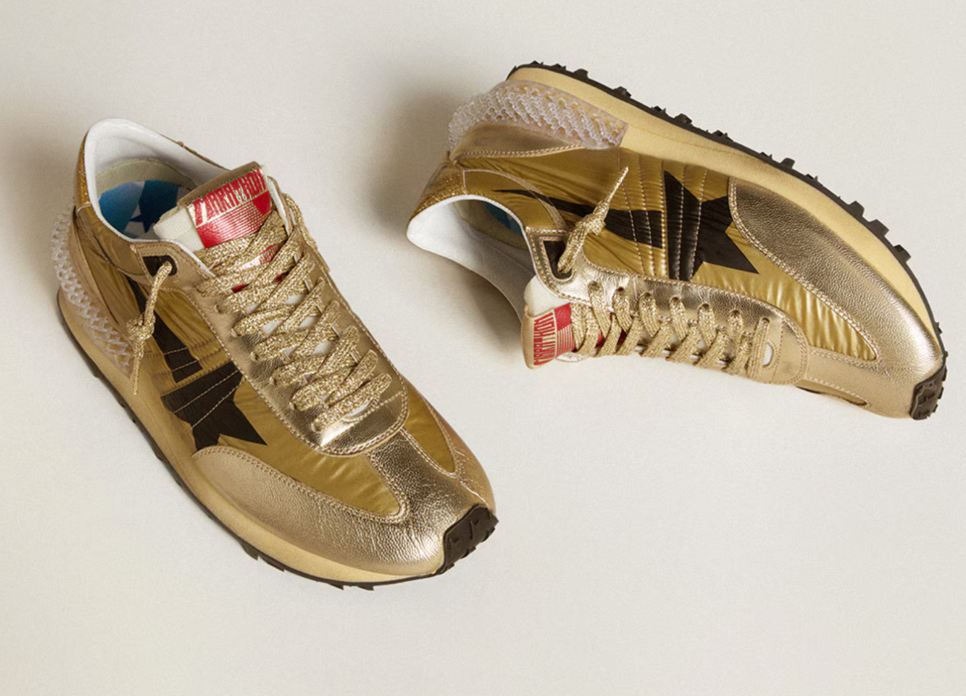 Golden Goose Men’s Gold Marathon: A Statement of Luxe Comfort in Sneaker Culture