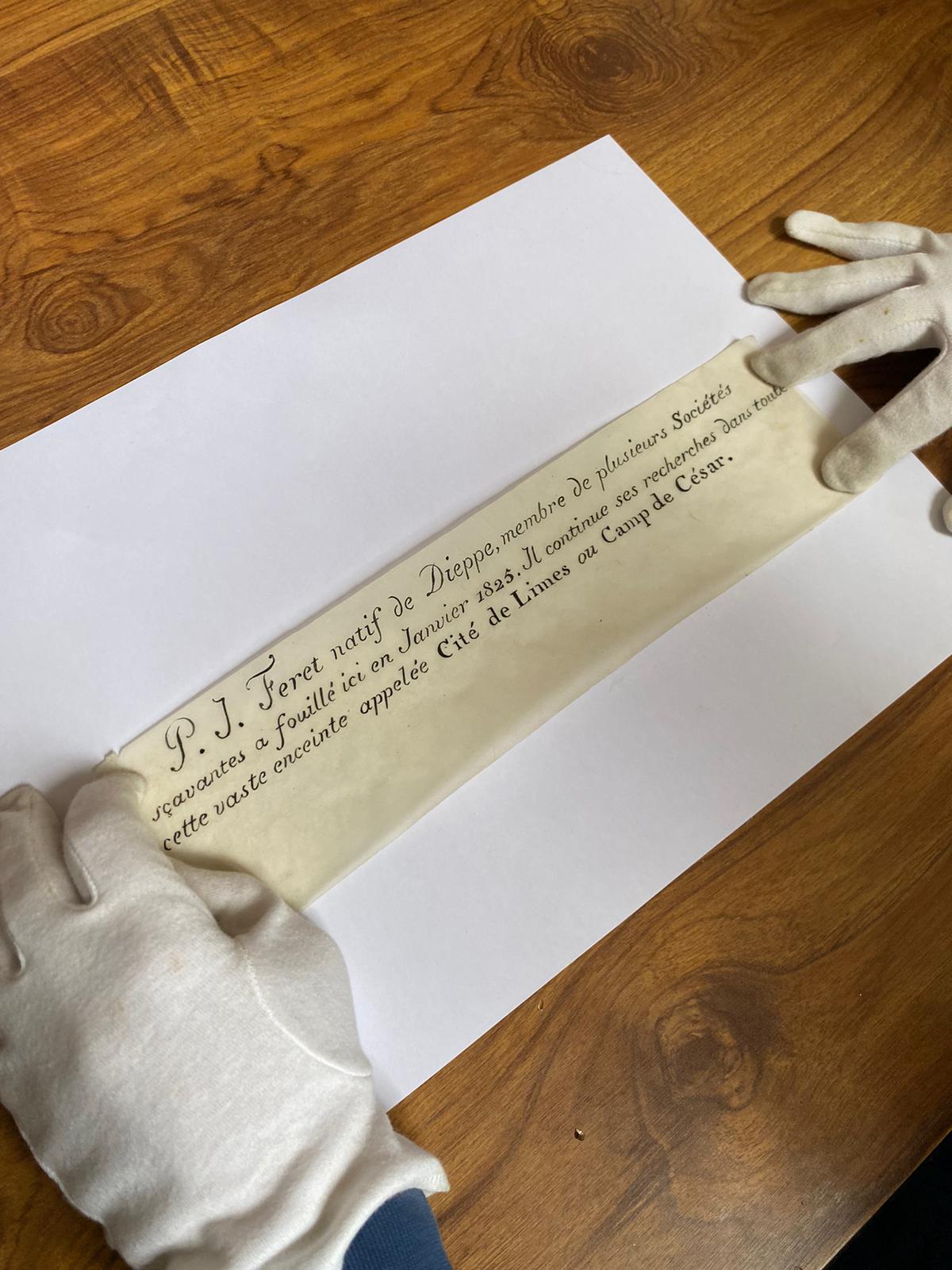 Time Capsule Unearthed: 19th-Century Message Discovered at Ancient Gaulish Village in Dieppe
