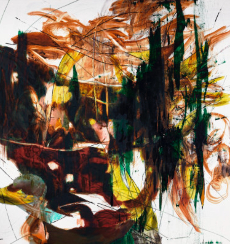 Exploring the Abstract Universe of Charline von Heyl’s “Untitled”