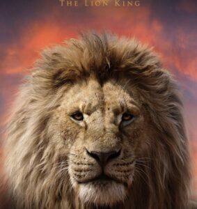 Official poster of Mufasa: The Lion King (2024), featuring a young Mufasa standing proudly against a golden savanna sunset.