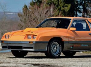 The rare M81 McLaren Mustang, a turbocharged masterpiece with IMSA styling and historical significance from 1980.