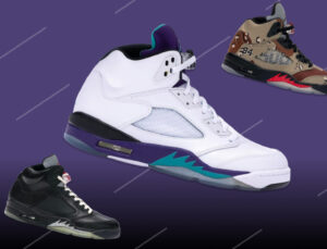Air Jordan 5 “Earth” sneaker featuring rich brown suede upper, metallic gold accents, and a translucent gold outsole
