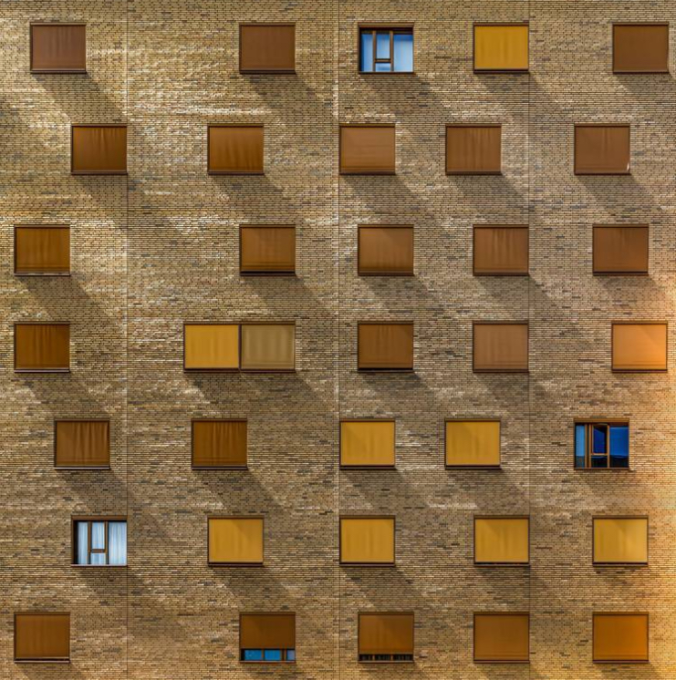 Paul Brouns’ Sunblockers captures vibrant geometric patterns and shadows on modern architectural facades