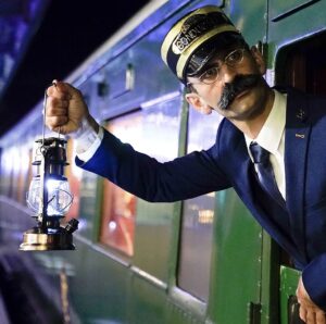 The Polar Express train ride brings to life parts of the book and film (Credit: Alamy)