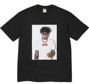 NBA YoungBoy Supreme Tee featuring a bold graphic of the rapper with Supreme branding and handwritten quote details