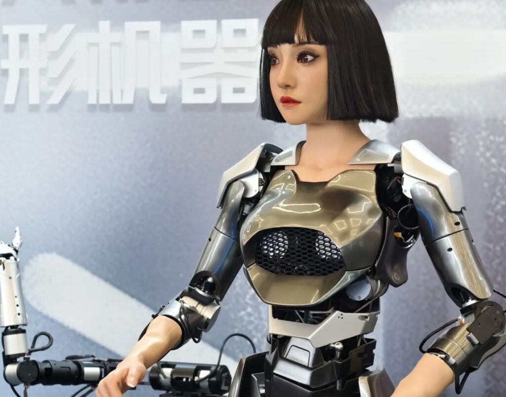 Advanced robot performing intricate tasks with enhanced AI capabilities, showcasing robotics advancements of 2024