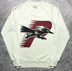 Palace Roadrunner sweatshirt featuring a bold graphic of Roadrunner mid-sprint with Palace branding, a streetwear staple