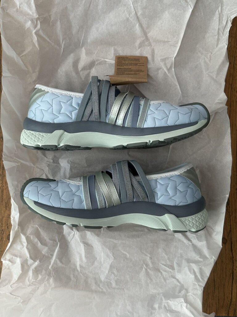 A comparison of ASICS Gel-Lokros trail sneakers with the futuristic Heaven by Marc Jacobs x Kiko Kostadinov Vapor Cosmos