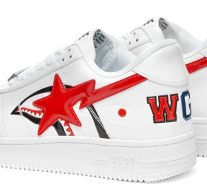 BAPE STA Shark M2 sneakers in premium leather, showcasing the iconic shark graphic and bold streetwear design