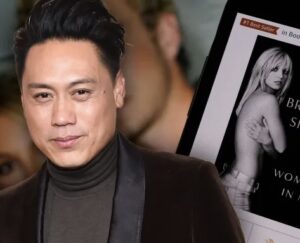 Jon M. Chu on the red carpet discussing Britney Spears’ upcoming biopic, The Woman in Me