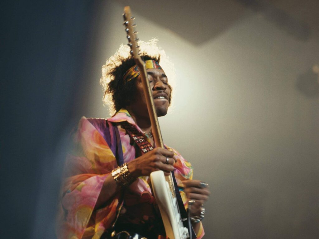 Jimi Hendrix in the late 1960s