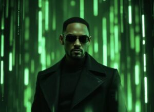 Will Smith shares cryptic Matrix-themed post featuring iconic green code, sparking speculation about his involvement