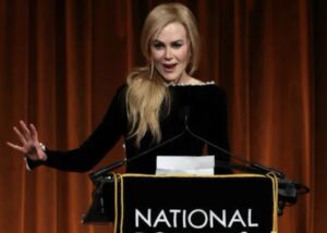 Nicole Kidman reenacts the iconic ‘Babygirl milk scene’ onstage while accepting the Best Actress award at a prestigious event