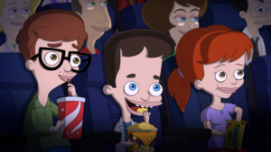 The main characters of Big Mouth standing together, featuring vibrant animated designs and expressions of humor and emotion