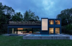 $6 million Hamptons estate combining the historic 1740 Hiram Sanford House with a modern architectural masterpiece