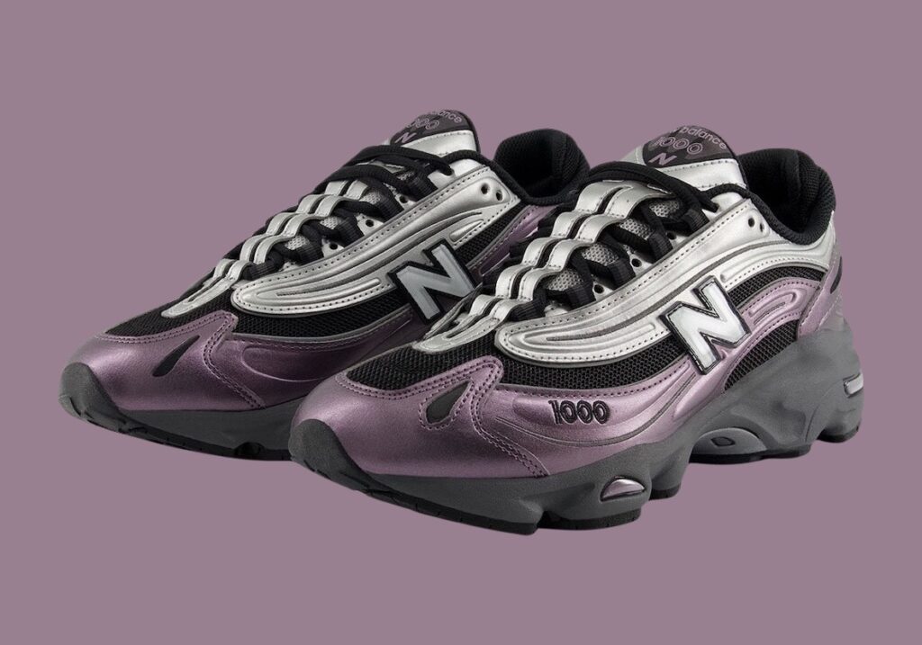 New Balance 1000 “Dark Ice Wine” sneaker featuring a deep wine upper, icy accents, and premium suede and mesh materials