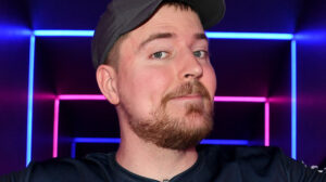 MrBeast addressing his audience in a TikTok video, announcing his plans to purchase TikTok to prevent its U.S. ban