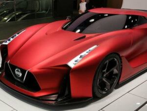 Render of Crewch’s next-gen Nissan GT-R R36 concept showcasing futuristic design, bold lines, and aerodynamic features