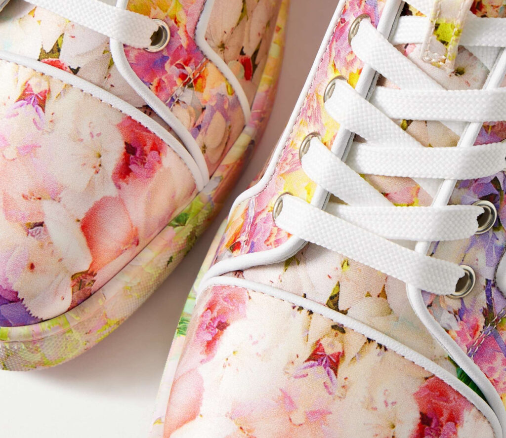Home > Designer Shoes > Christian Louboutin > Louis Junior Orlato Floral Satin Sneakers