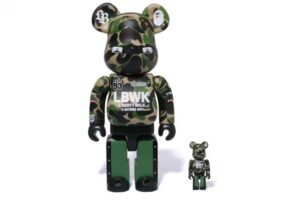 BAPE x Liberty Walk collaboration featuring signature BAPE CAMO designs and Liberty Walk custom car elements in apparel and accessories