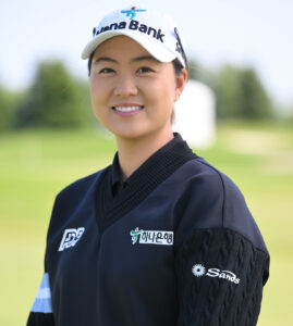 Minjee Lee wearing Malbon Golf apparel, showcasing a blend of performance-driven and stylish women’s golf fashion