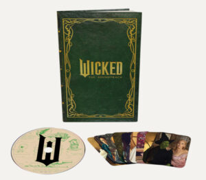 Cover of Wicked: The Soundtrack (Fan Edition CD) featuring the film’s stars and exclusive artwork