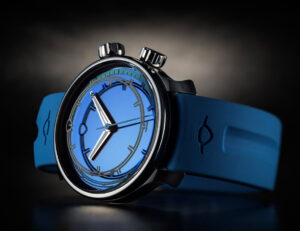 Ming 37.09 Uni Diver, a minimalist titanium dive watch with Swiss movement, 300m water resistance, and luminous markers