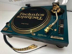 Technics SL-1200 Limited Edition turntable with exclusive gold accents and premium features for collectors and DJs