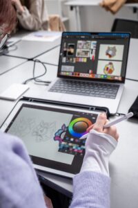 Loughborough University Graphic Design students showcasing their award-winning work at the D&AD New Blood Festival 2024