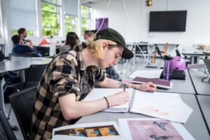 Loughborough University Graphic Design students showcasing their award-winning work at the D&AD New Blood Festival 2024