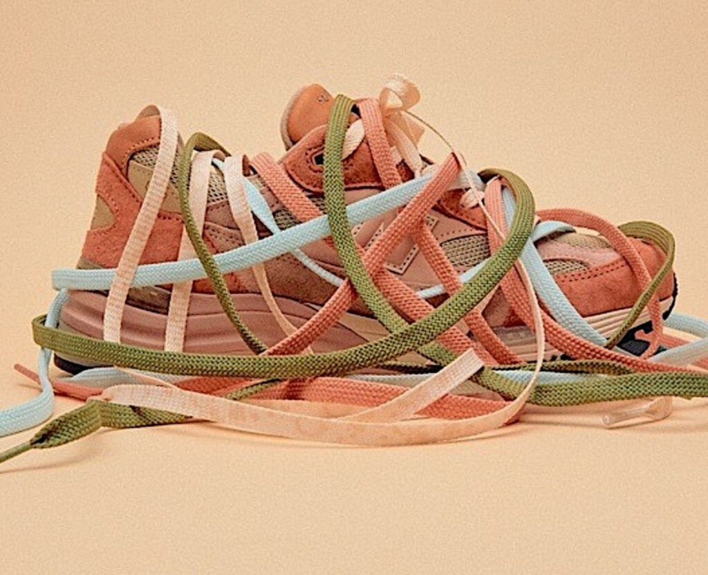 New Balance x Joe Freshgoods 992 “Aged Well” sneaker in earth pink, weathered orange, and neutral brown, celebrating five years