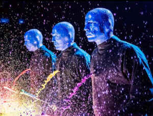 Blue Man Group performs their final NYC show at Astor Place Theatre, concluding over 30 years of groundbreaking performances