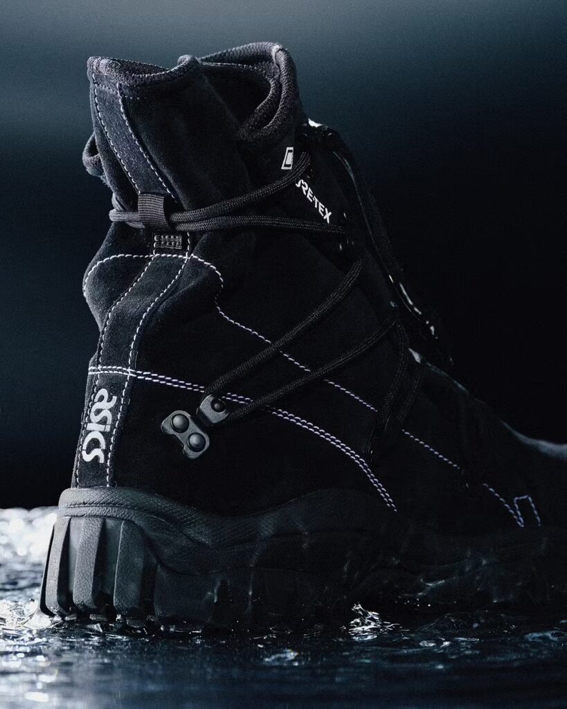 ASICS GEL-YETI TOKYO HI GTX military-inspired boot featuring GORE-TEX waterproofing, deep-ridged sole, and suede upper