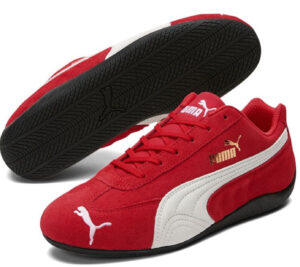The PUMA Speedcat blends motorsport heritage with streetwear style, evolving from a Formula 1 shoe to a fashion staple