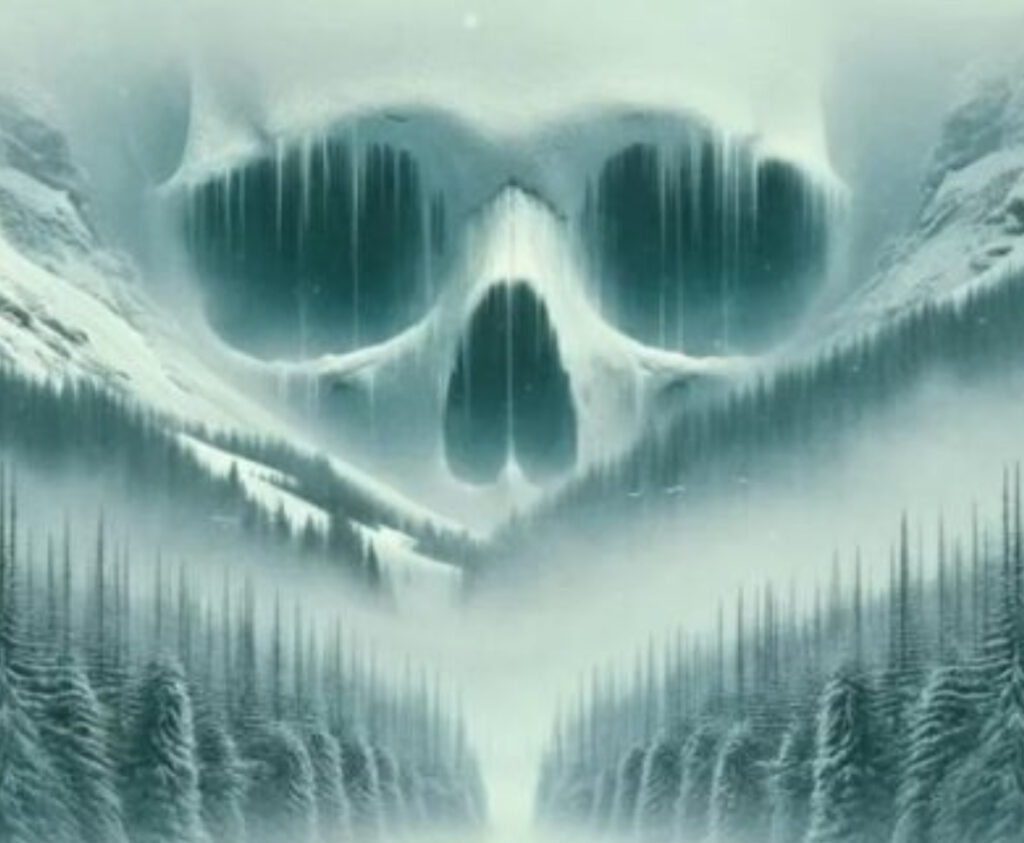 Official poster for Ithaqua, Hammer Films’ latest horror movie featuring a terrifying new supernatural creature