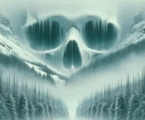 Official poster for Ithaqua, Hammer Films’ latest horror movie featuring a terrifying new supernatural creature