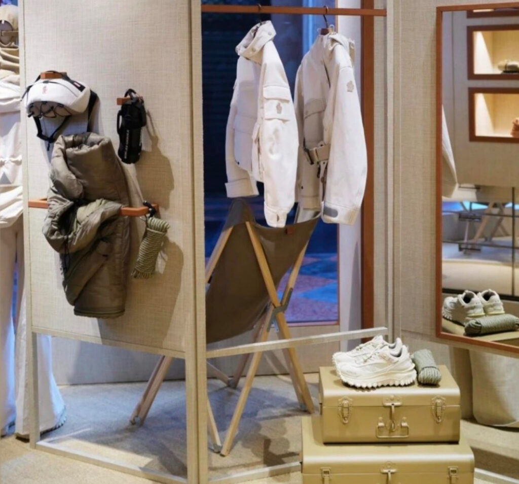 Moncler’s Spring 2025 concept transforms retail into an immersive journey, merging luxury design with adventure and storytelling