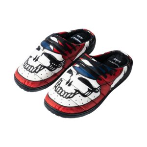 A pair of SUBU Grateful Dead Sandals featuring a multicolored textile upper with bold psychedelic patterns and soft padding