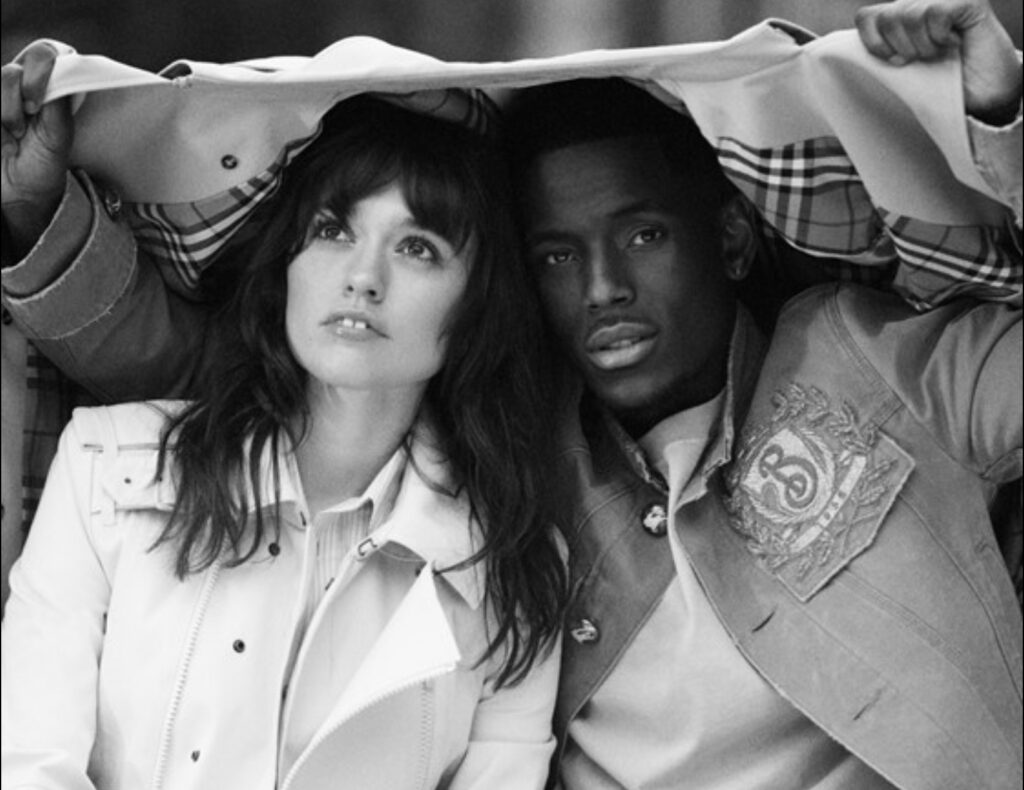 Aimee Lou Wood and Michael Ward in Burberry’s romcom-style campaign, showcasing the brand’s Summer 2025 collection