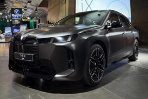 Alt Text: 2026 BMW iX M70 – a high-performance electric SUV with a bold blacked-out design, 610 horsepower, and cutting-edge technology