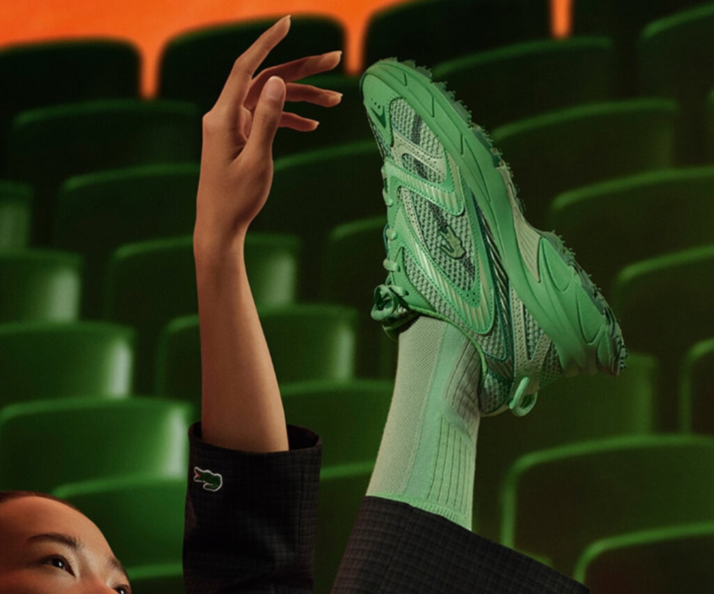 Lacoste L003 Neo Shot trainers featuring a breathable mesh upper, sleek overlays, and a dynamic sole for all-day comfort