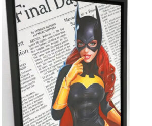 Batwoman by Benjamin Spark, a hand-signed, contemporary artwork showcasing the artist's unique street pop style inspired by pop culture and comics