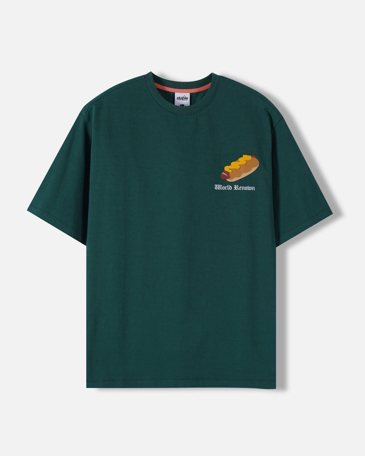World Renown Tee by Jeff Staple featuring the iconic Staple Pigeon logo in bold urban streetwear style