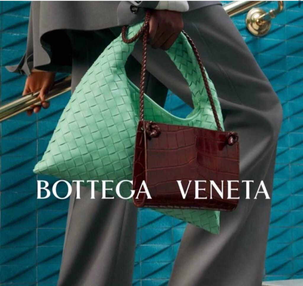 A sleek Bottega Veneta Jodie bag, showcasing the brand's commitment to understated luxury and sophisticated style