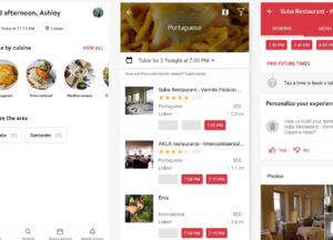 OpenTable app interface displaying its enhanced features and functionality designed to attract high-end restaurants and discerning diners